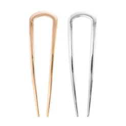 French Hair Pin Duo Gold & Silver
