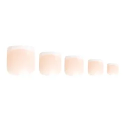 French Tip Toenails