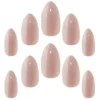 Gel Finish Blush Suede Nails
