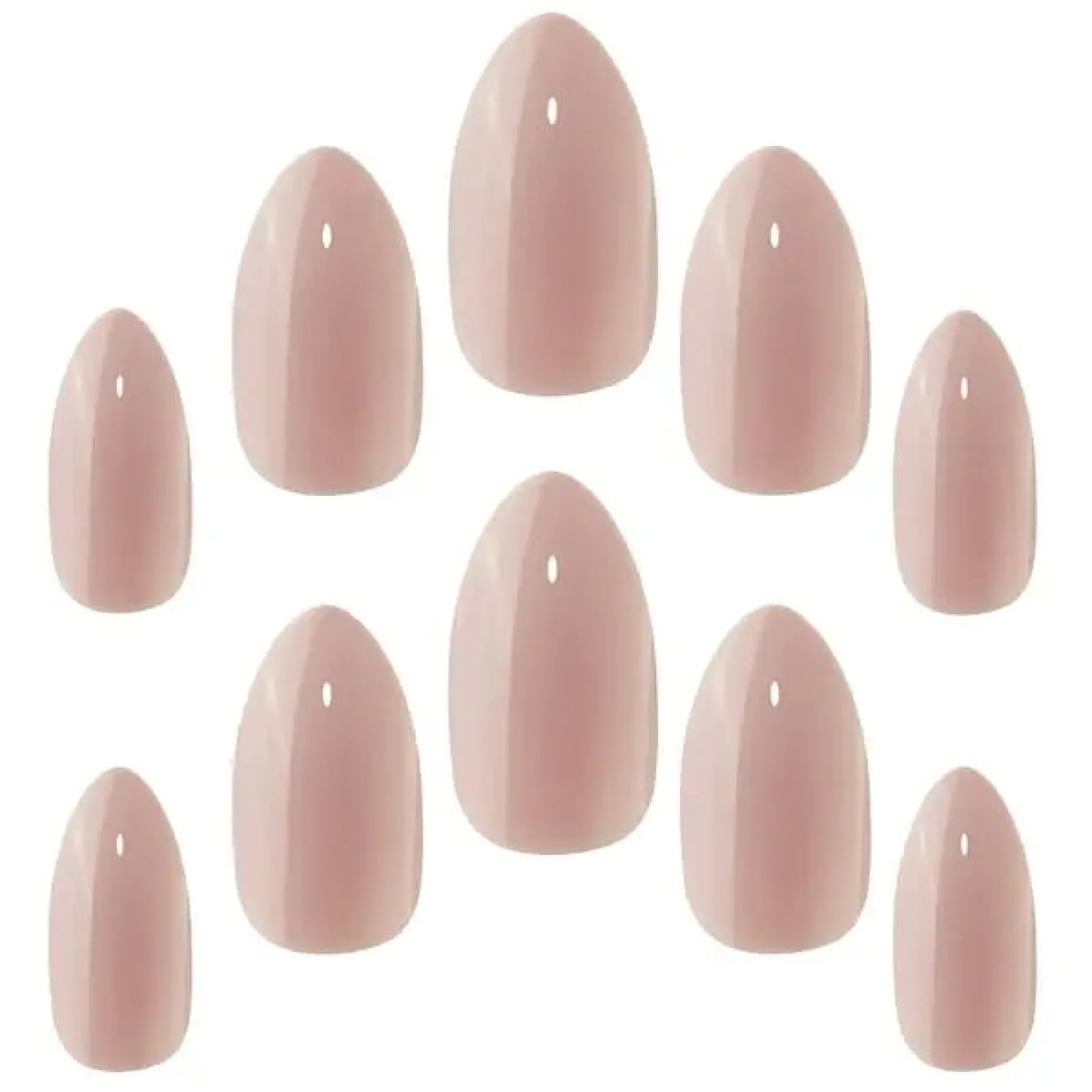 Gel Finish Blush Suede Nails