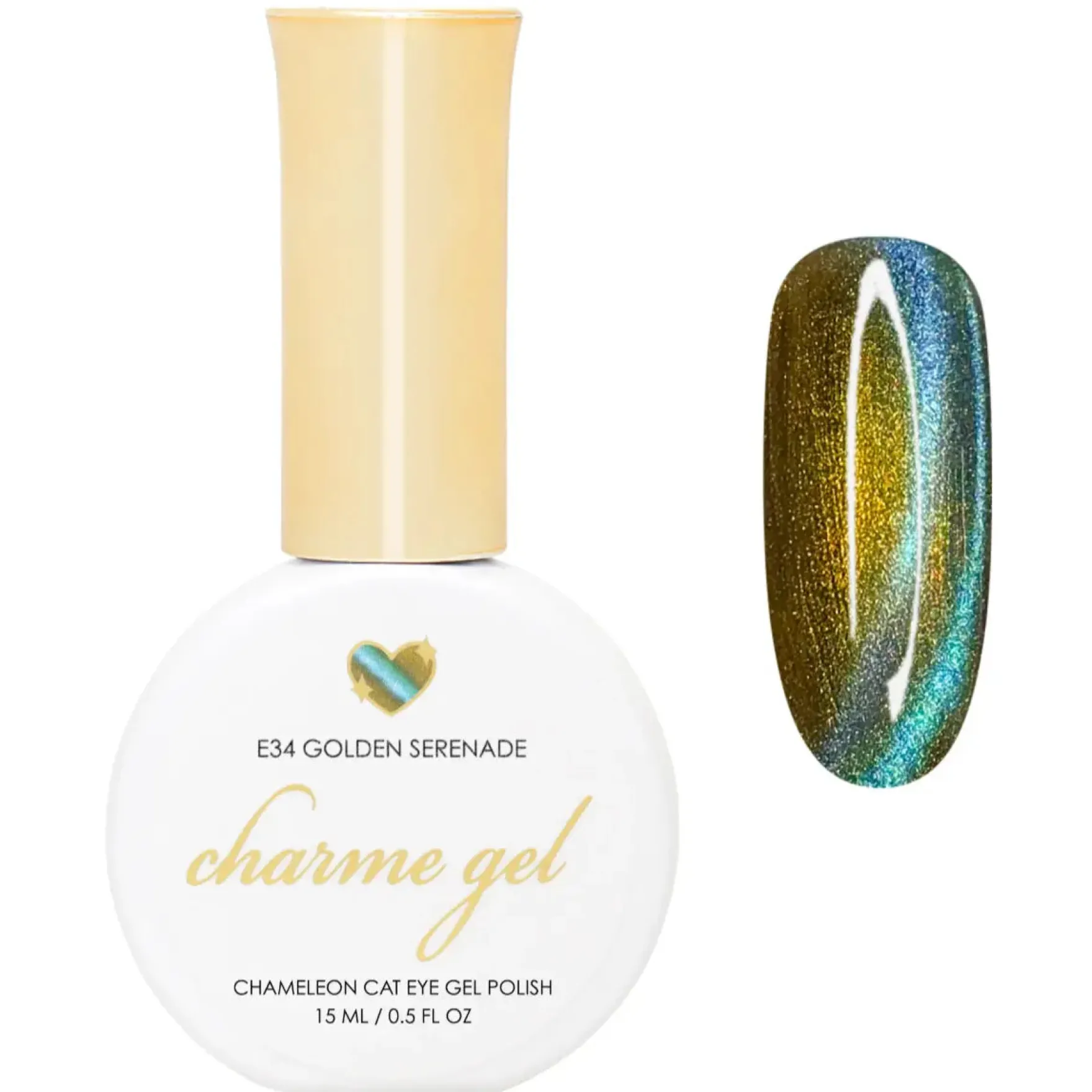 Gel Cat Eye E34 Golden Serenade