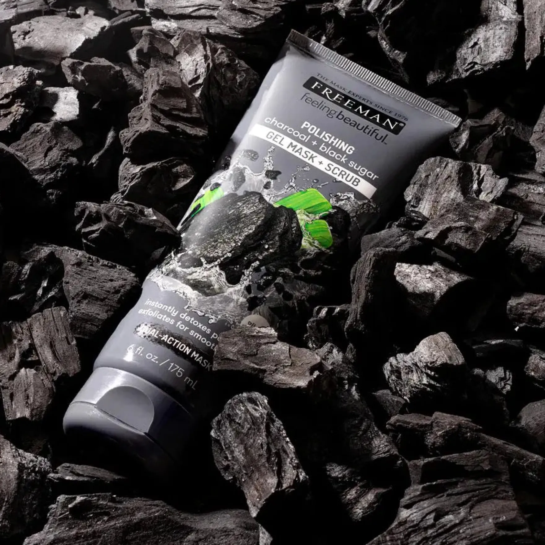 Gel Mask Scrub Charcoal And Black Sugar Purify