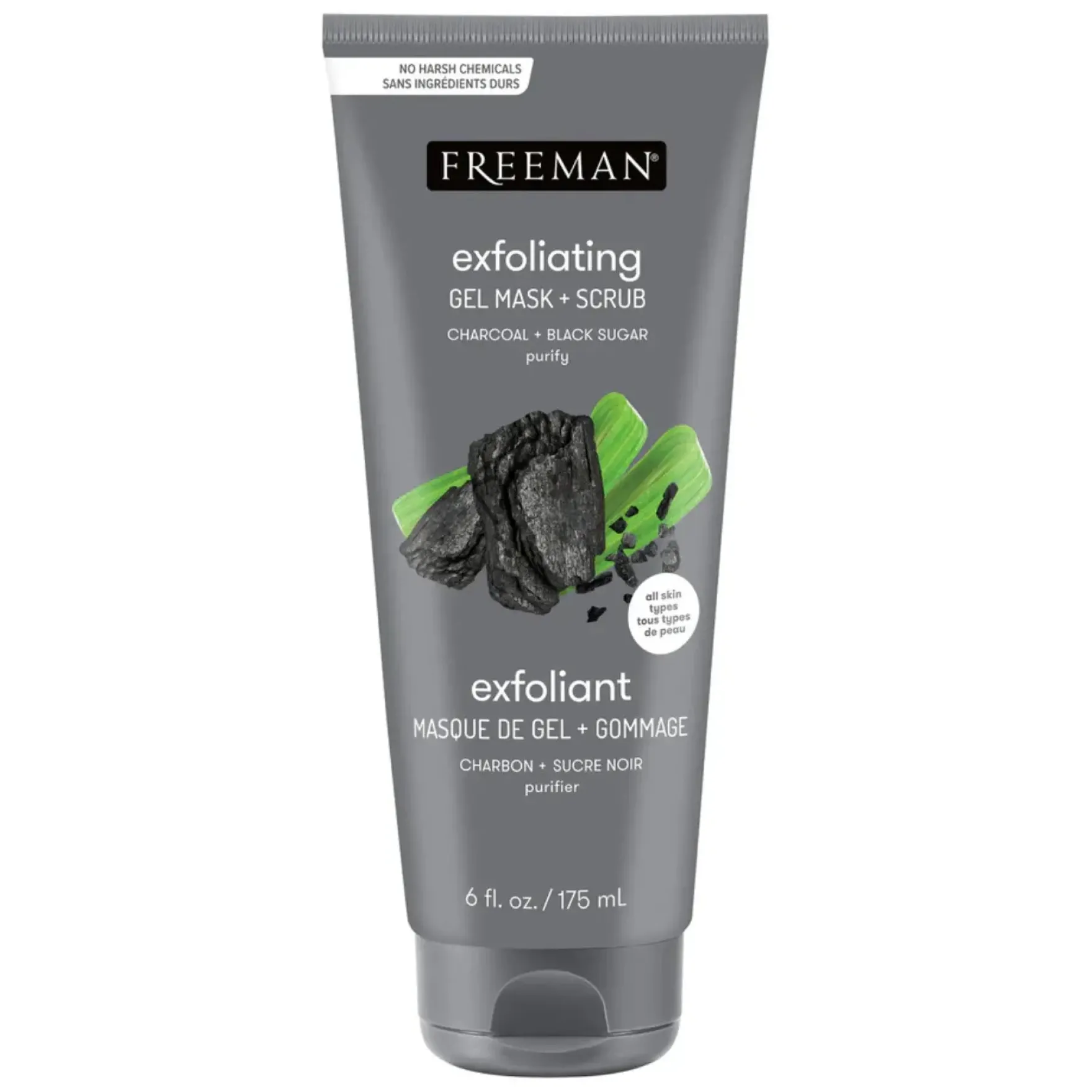 Gel Mask Scrub Charcoal And Black Sugar Purify
