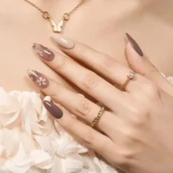 Gel Nail Polish Set Coffee and Cream