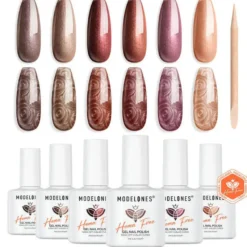 Gel Nail Polish Set Psychedelic Pearl