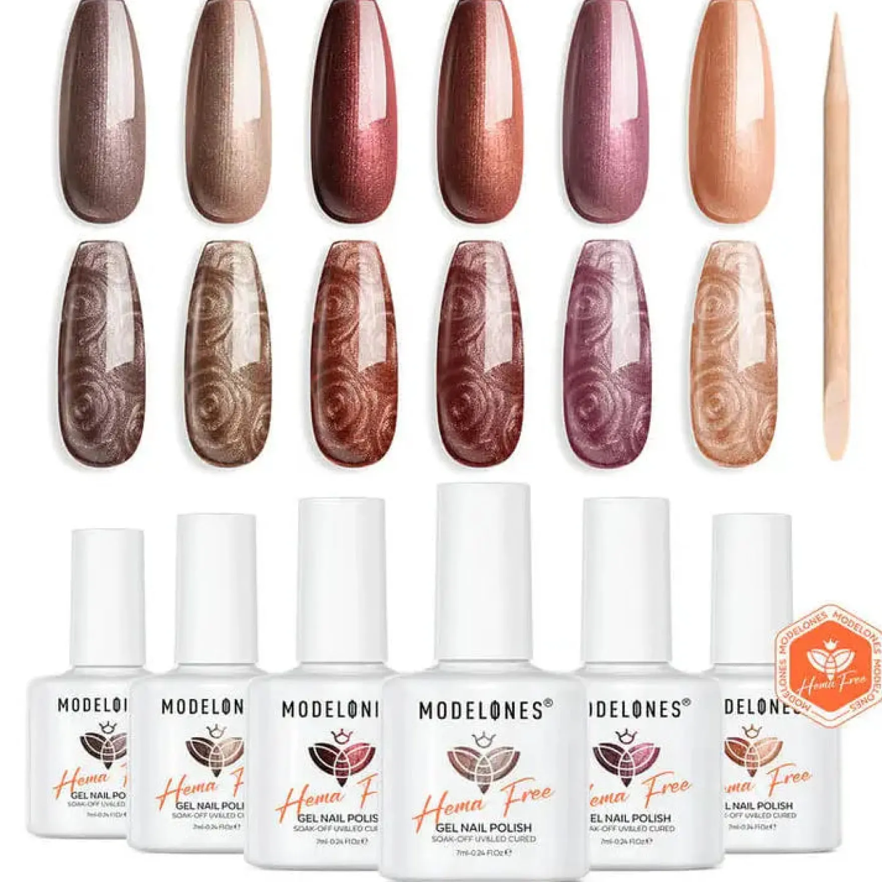 Gel Nail Polish Set Psychedelic Pearl