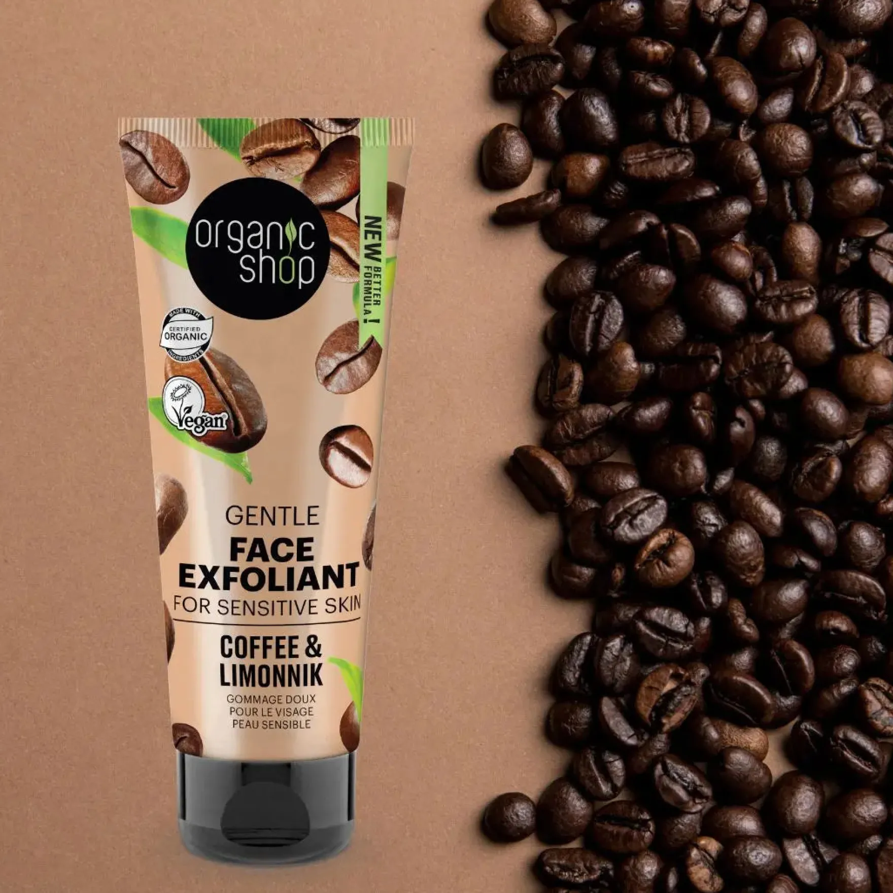 Gentle Face Exfoliant Coffee & Limonnik