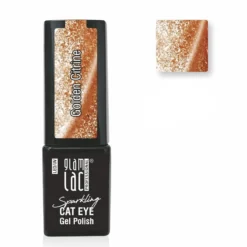 Glamlac Cat Eye Gel Polish Sparkling Golden Citrine