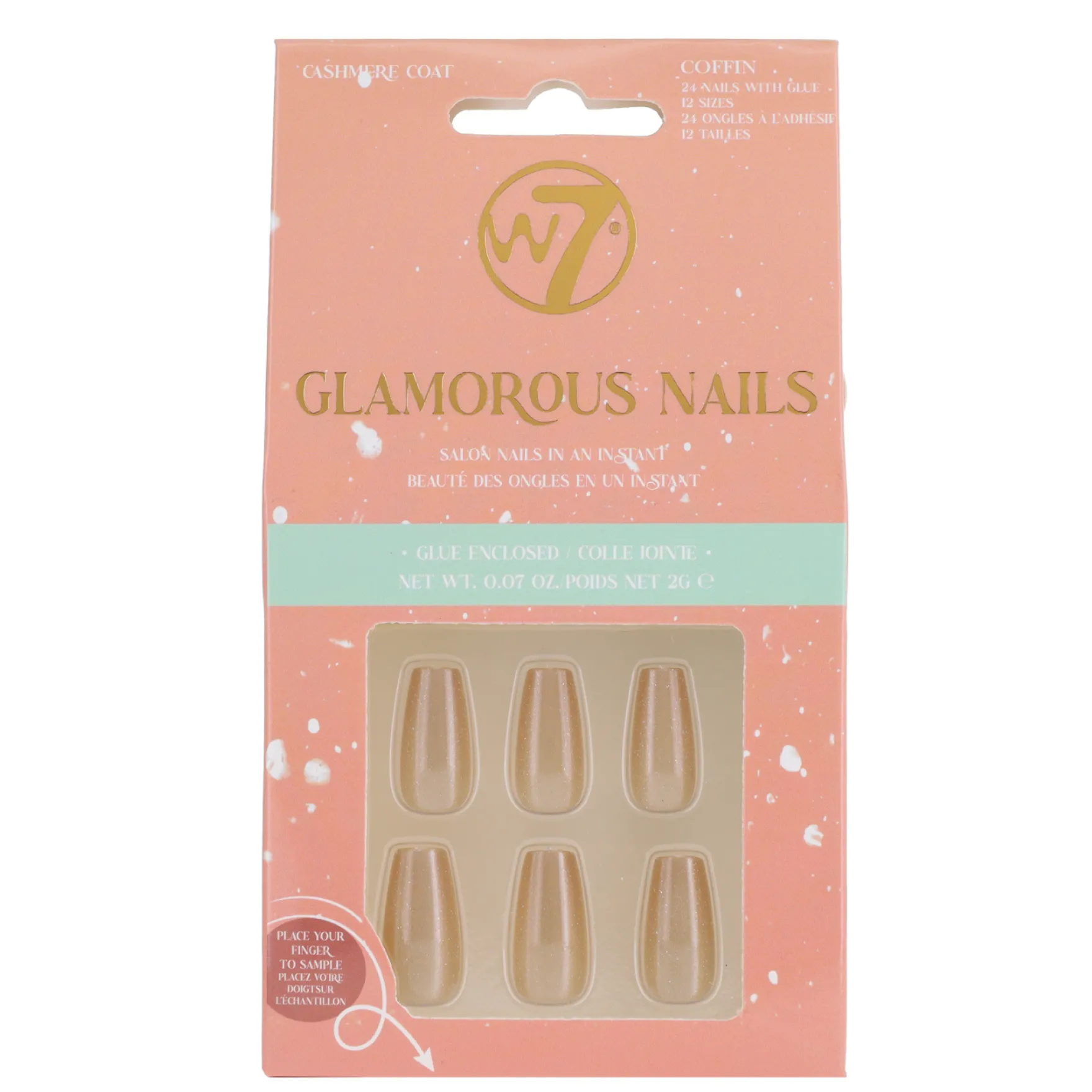 Glamorous Press-On Nails Cashmere Coat