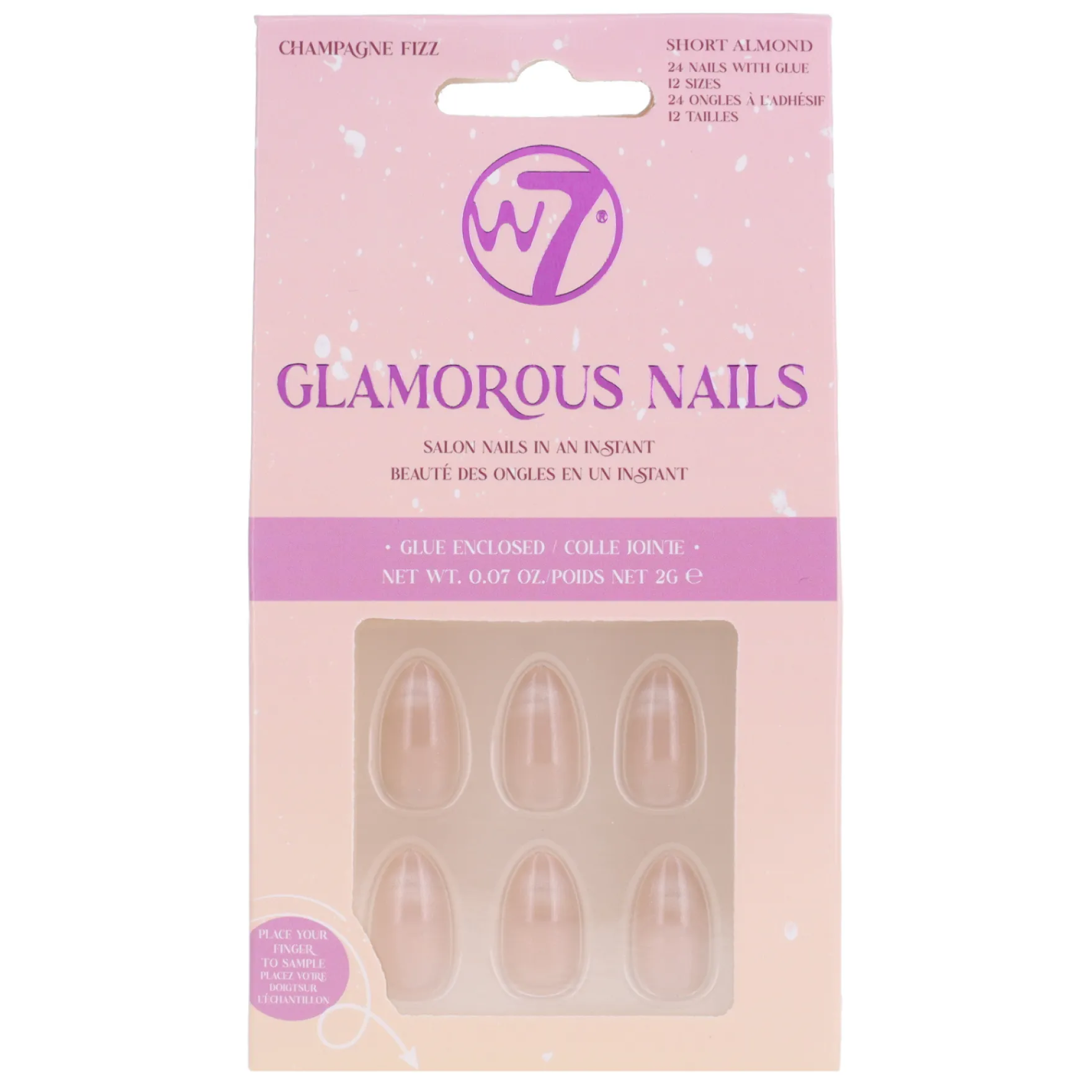 Glamorous Press-On Nails Champagne Fizz