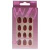 Glamorous Press-On Nails Deep Red Wine