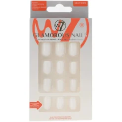 Glamorous Press-On Nails Milky White