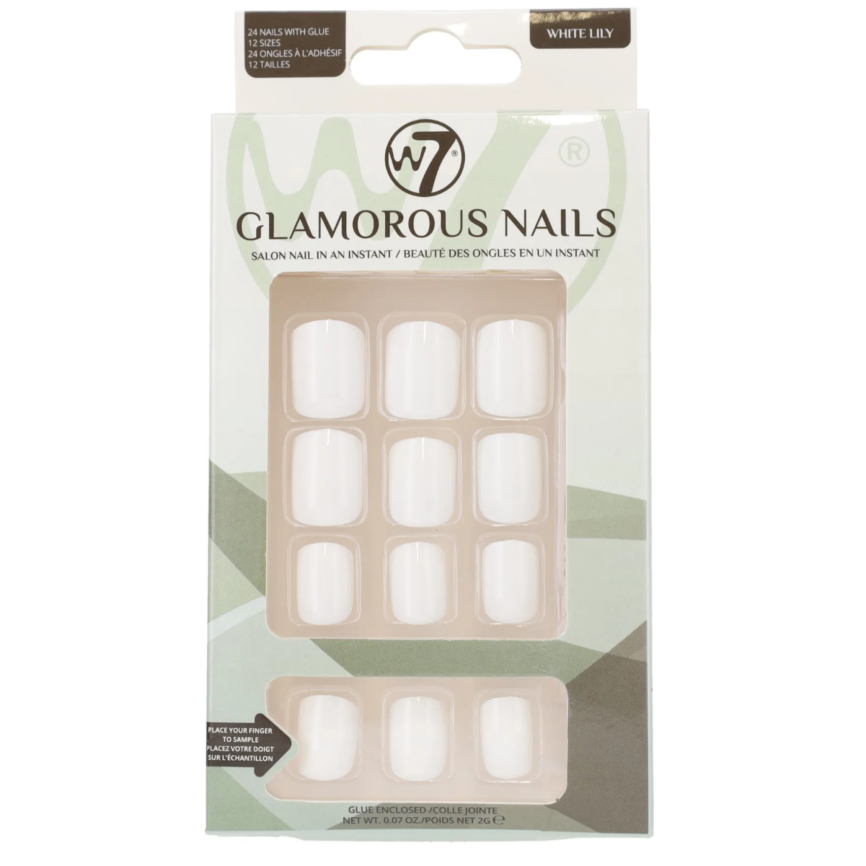 Glamorous Press-On Nails White Lily