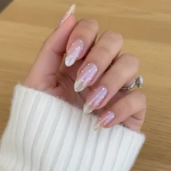 Glazed Donut Polka Dot Nails Set