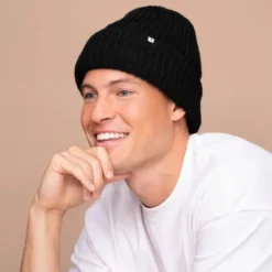 Glazey™ Satin Lined Beanie Black