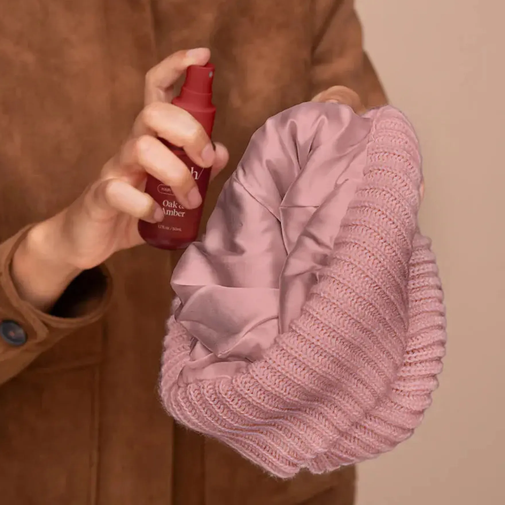 Glazey™ Satin Lined Beanie Blush