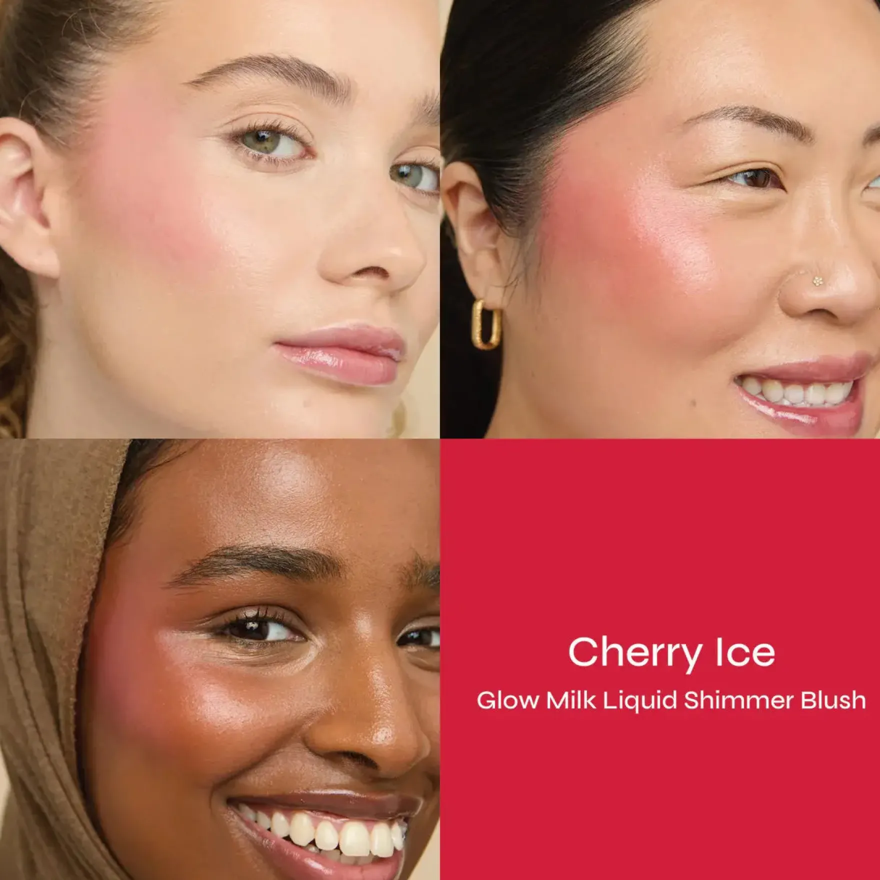 Glow Milk Liquid Shimmer Blush Cherry Ice