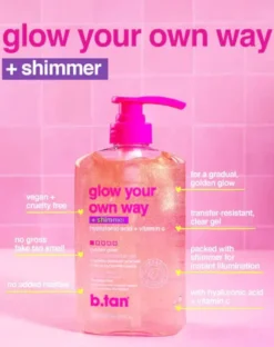 Glow Your Own Way Shimmer Gradual Self Tan Gel