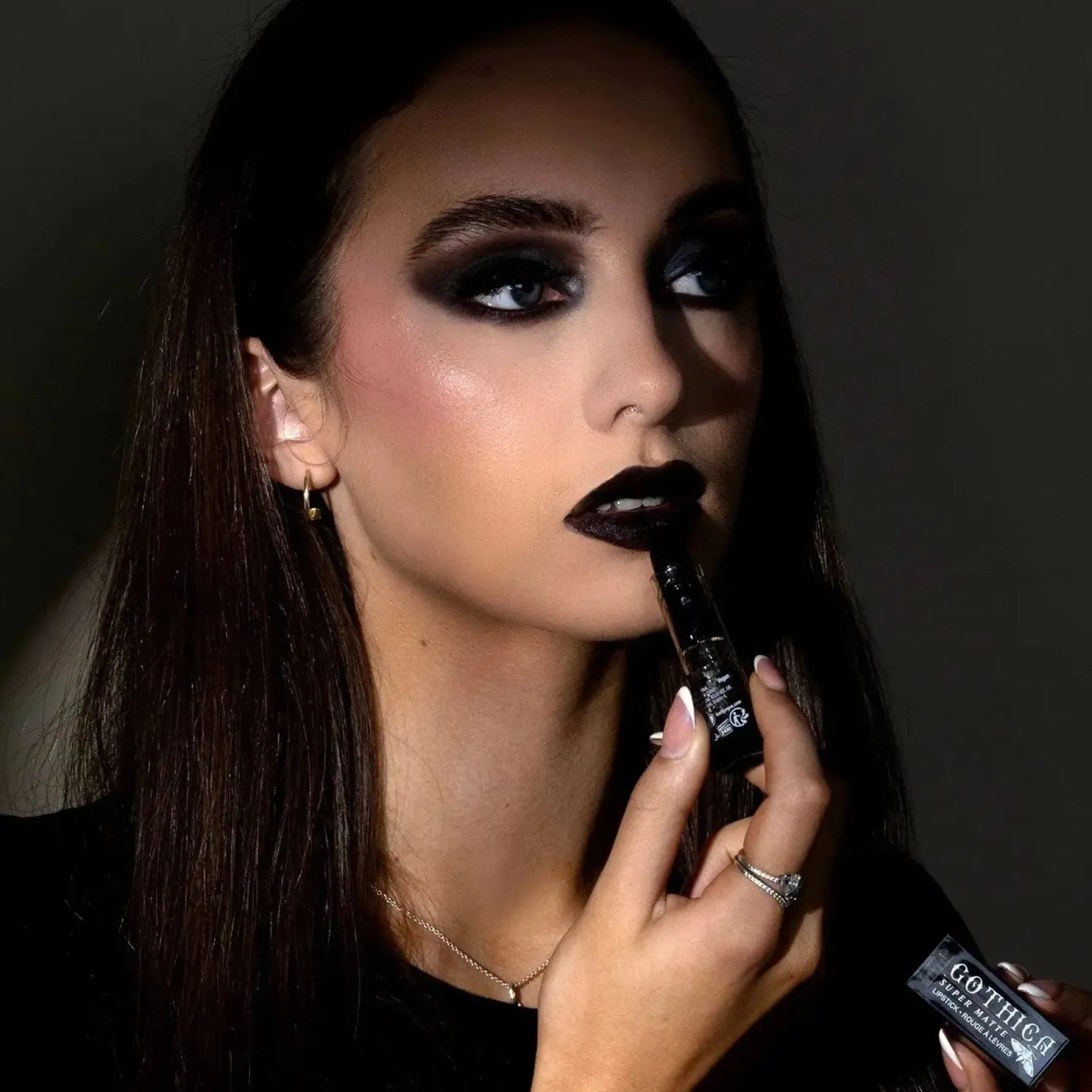 Gothica Black Velvet Matte Black Lipstick