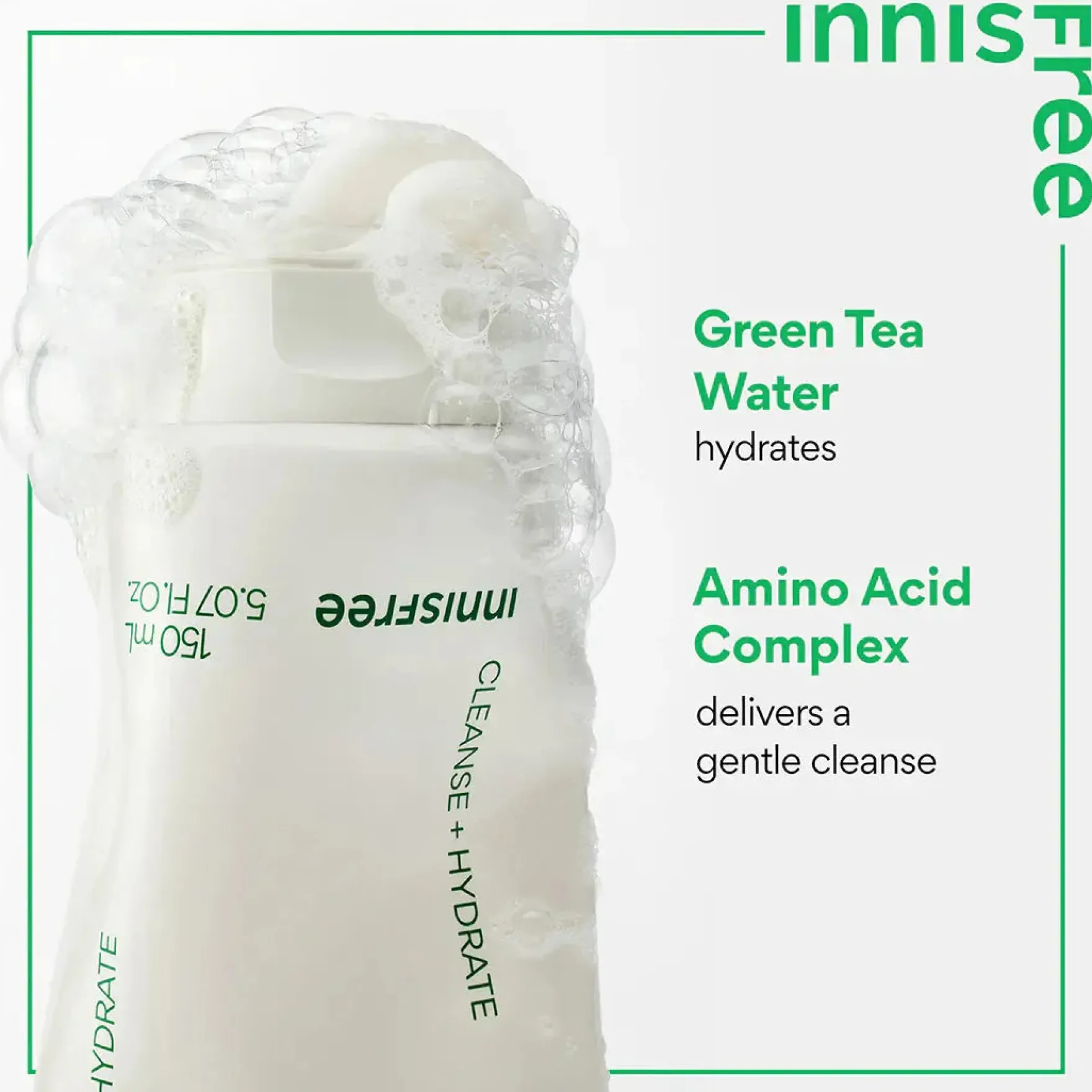 Green Tea Amino Hydrating Cleansing Foam
