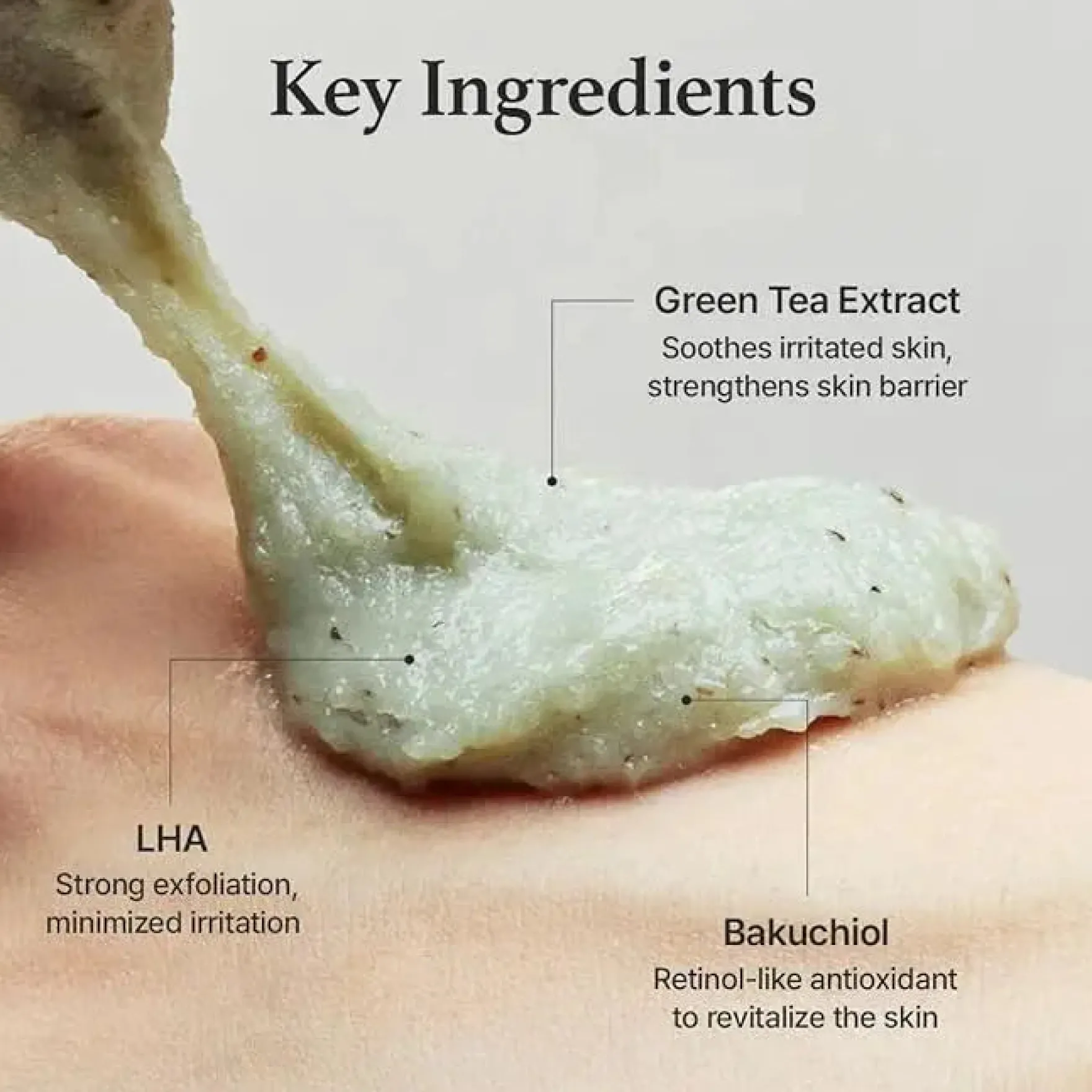 Green Tea + LHA Deep Pore Rice Cake Cleanser