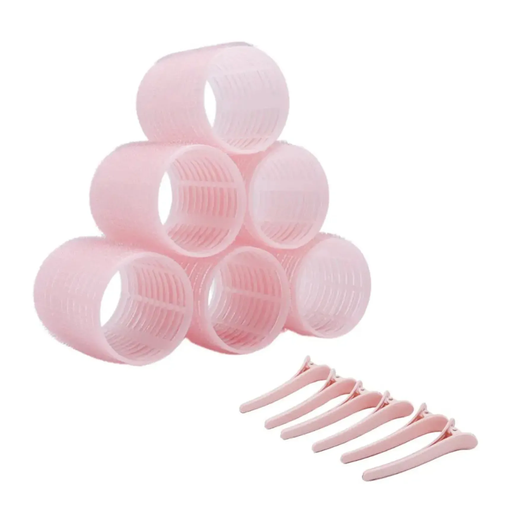 Hair Rollers & Clips 6 pc