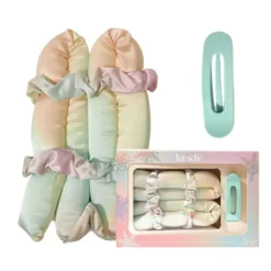 Hair Hero XL Satin Heatless Styling & Flat Lay Claw 4 Piece Set Aura