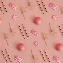 Holiday Metal Gemstone & Bow Bobby Pins