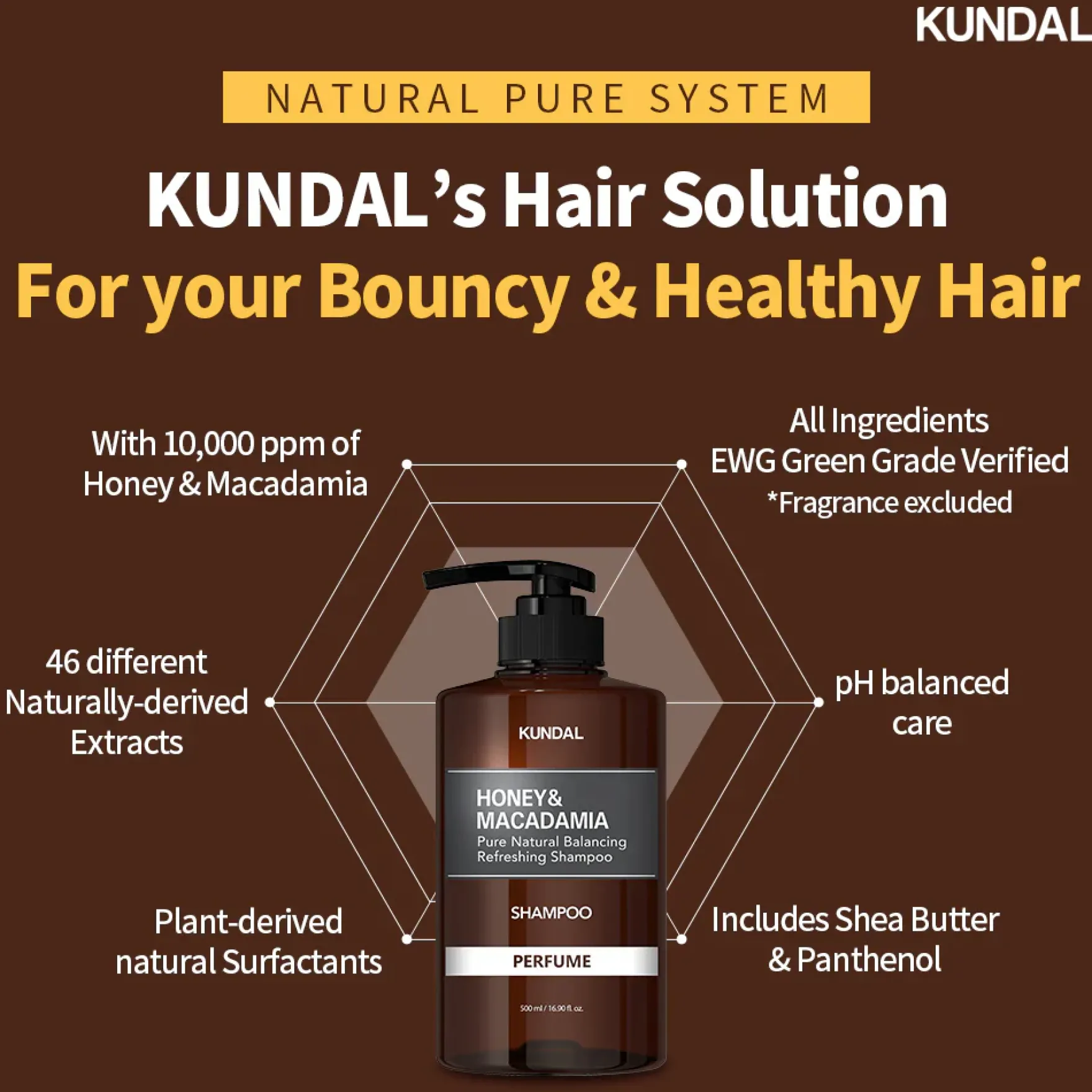Honey & Macadamia Nature Shampoo Amber Vanilla