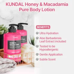Honey & Macadamia Pure Body Lotion Baby Powder