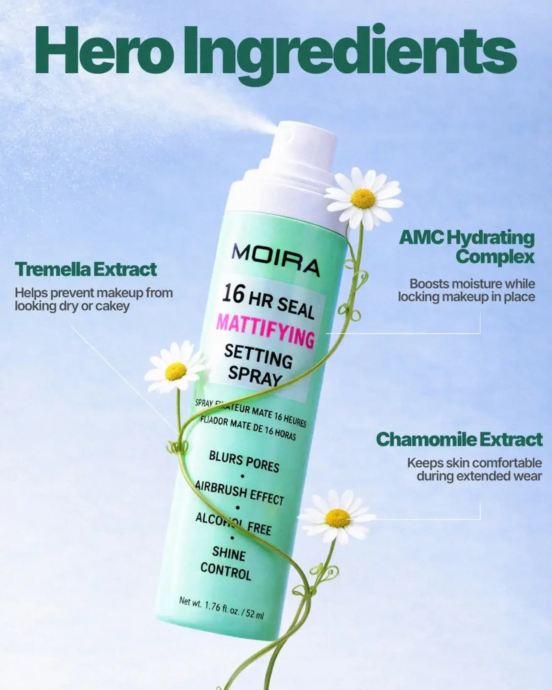 16HR Seal Mattifying Setting Spray