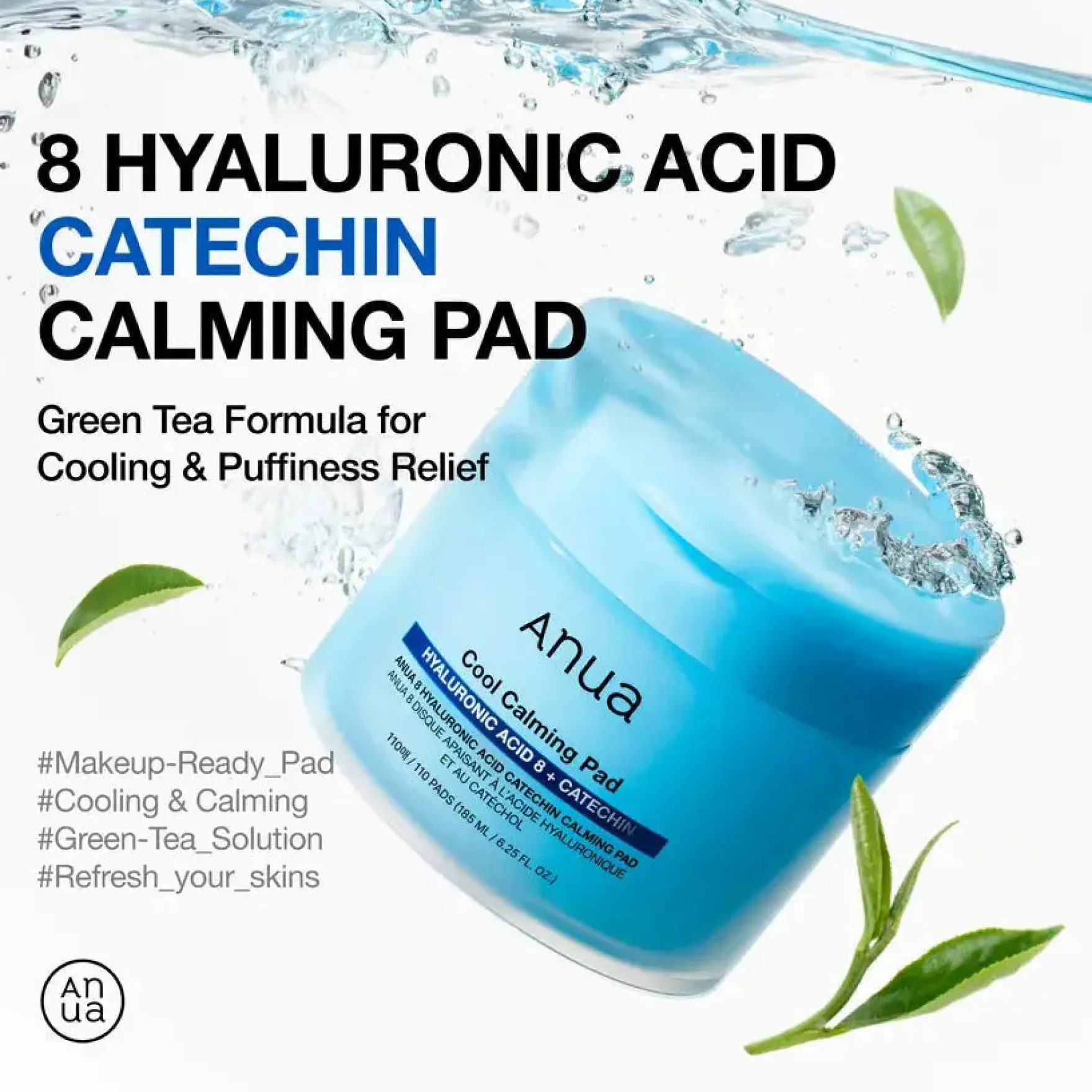 8 Hyaluronic Acid Catechin Calming Pad