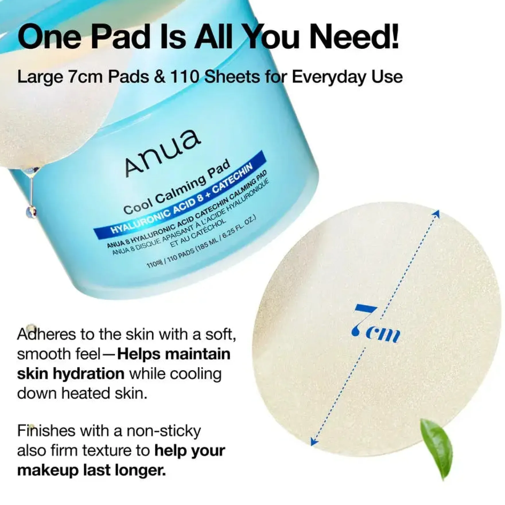 8 Hyaluronic Acid Catechin Calming Pad
