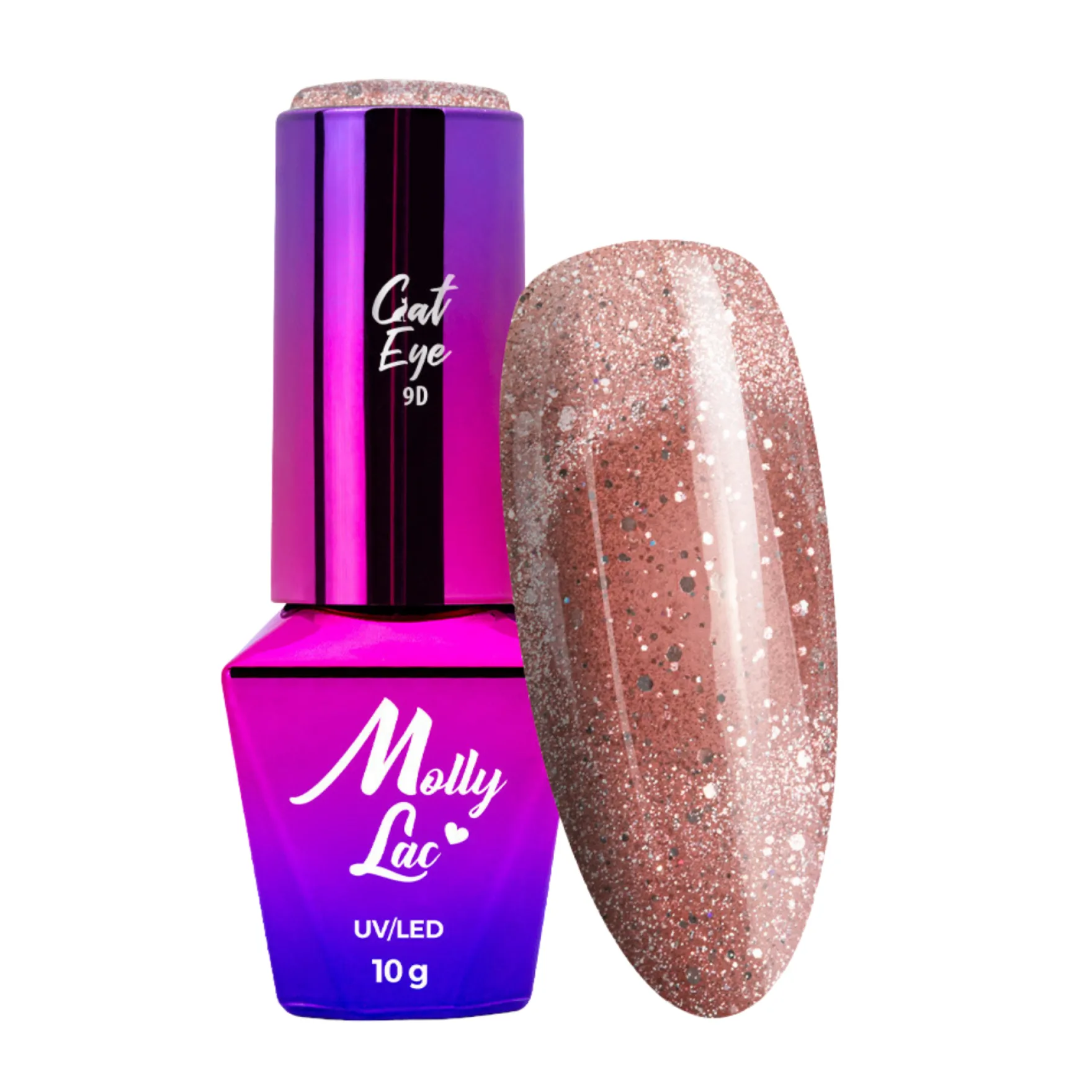 Hybrid Gel Polish Cat Eye Foxy Eyes Radiant Brown