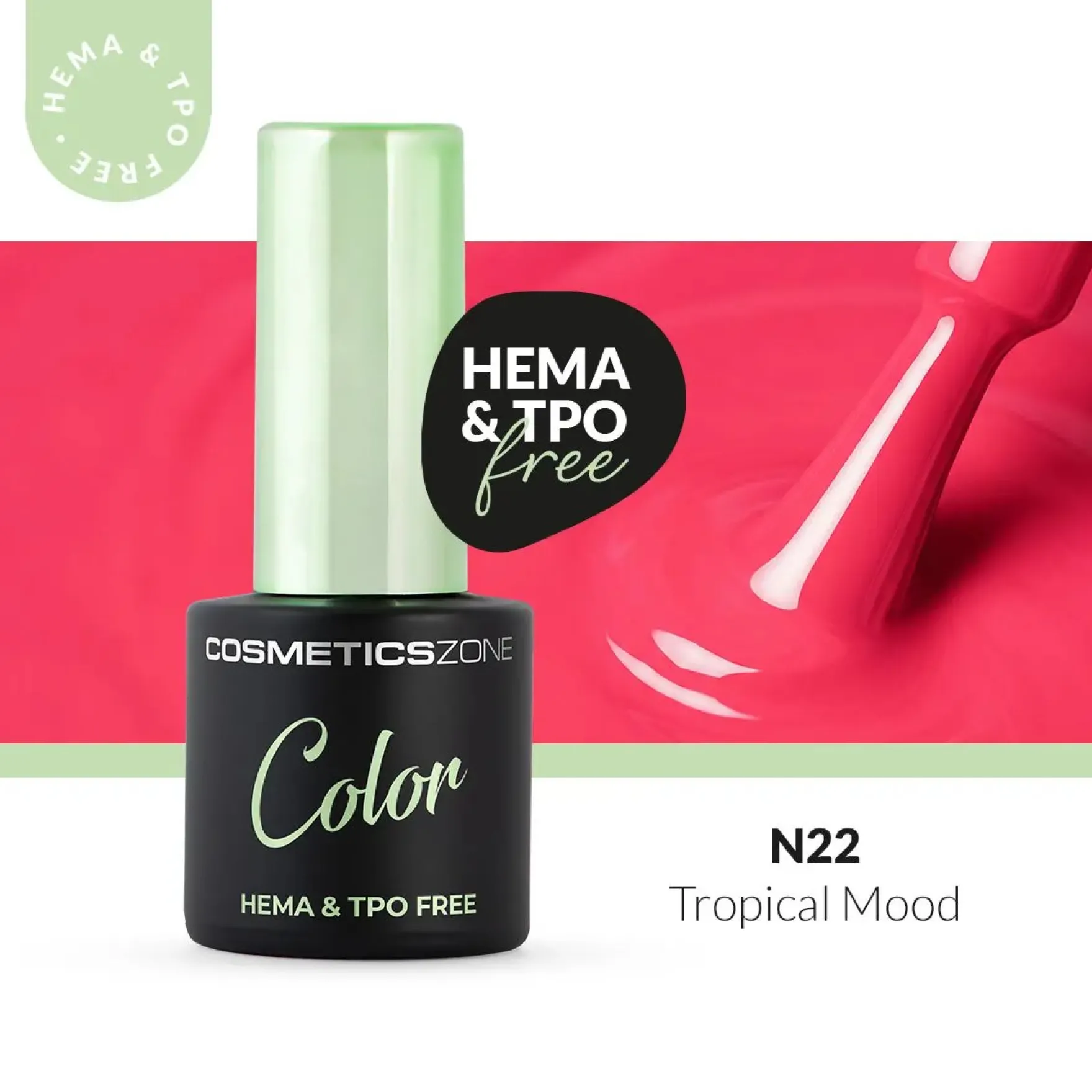 Hypoallergenic Hybrid UV/LED Gel Polish Tropical Mood N22