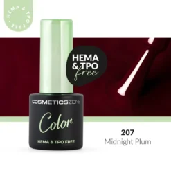 Hypoallergenic Hybrid UV/LED Gel Polish Midnight Plum 207