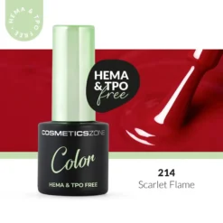 Hypoallergenic Hybrid UV/LED Gel Polish Scarlet Flame 214