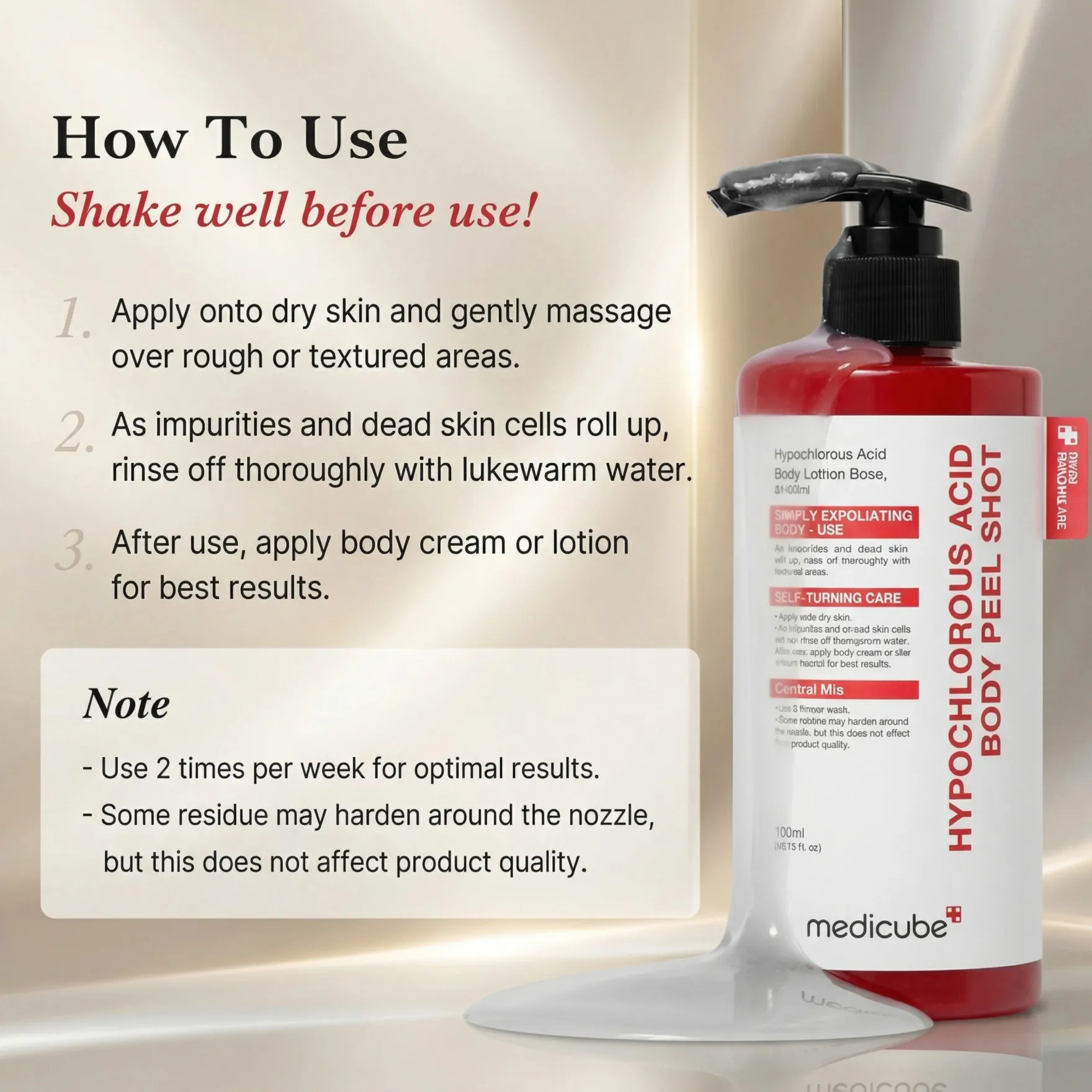 Hypochlorous ACID Body Peel Shot