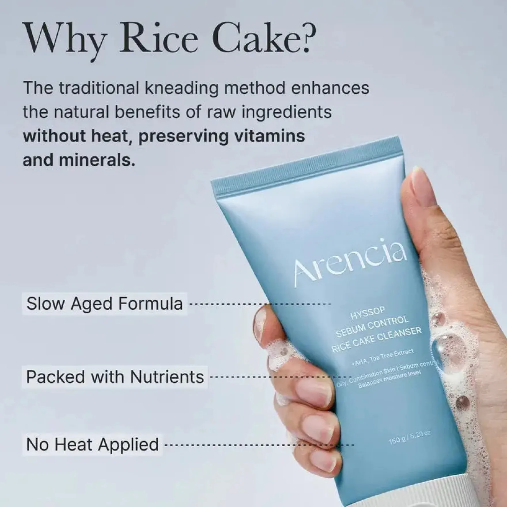 Hyssop Sebum Control Rice Cake Cleanser