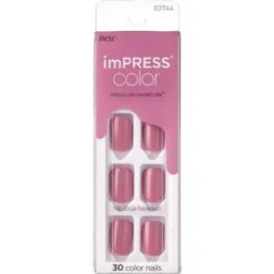 Impress Color Press-On Nails Petal Pink
