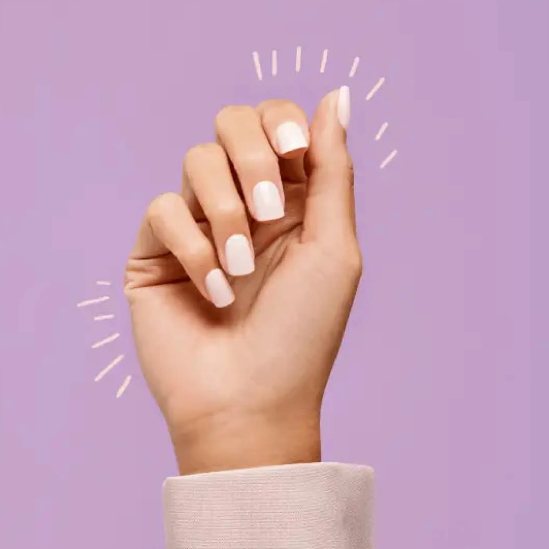 Impress Color Press-On Nails Point Pink