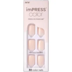 Impress Color Press-On Nails Point Pink