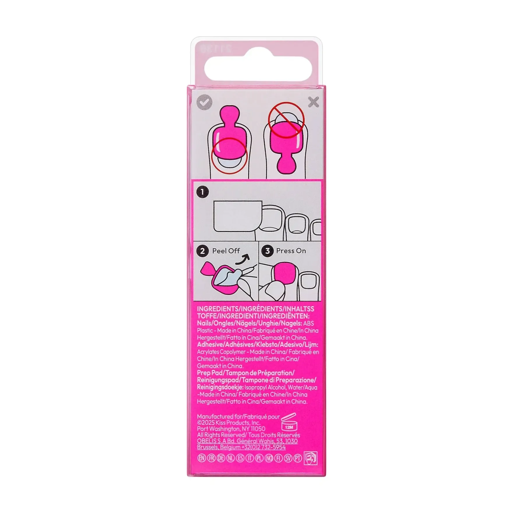 Impress Toenails Tickle Me Pink