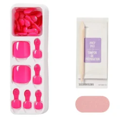 Impress Toenails Tickle Me Pink