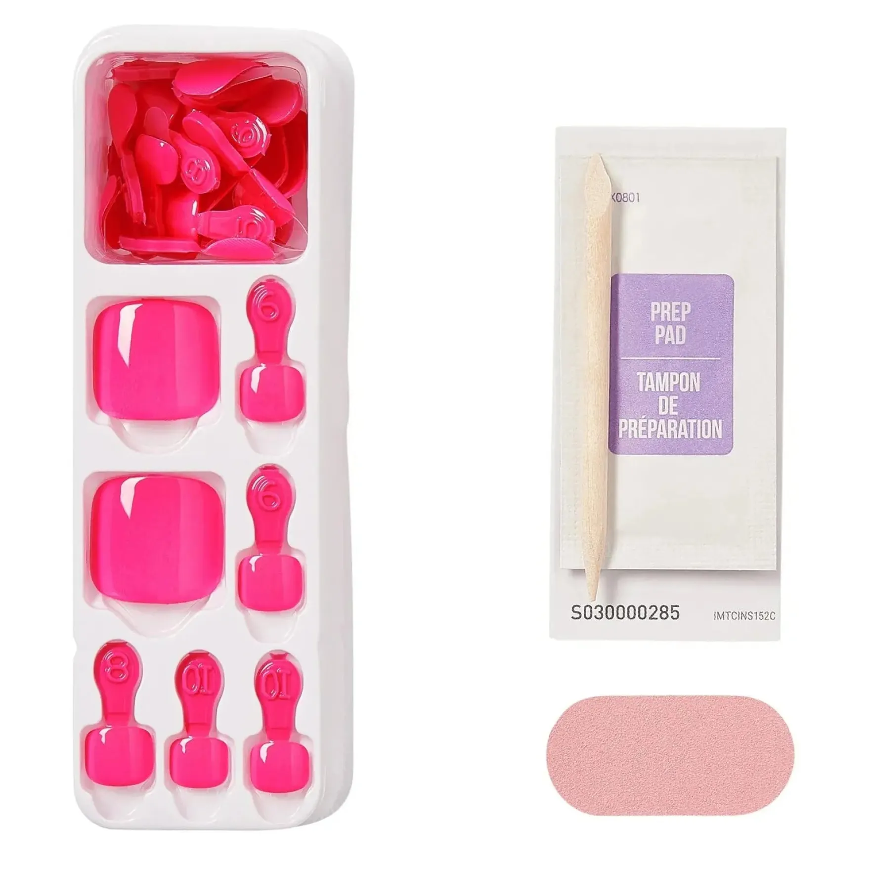 Impress Toenails Tickle Me Pink