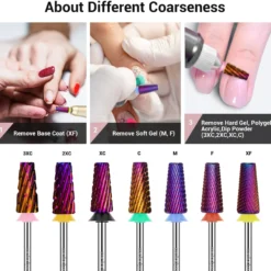 5-in-1 Cross Cut Tungsten Carbide Nail Drill Bits Fine