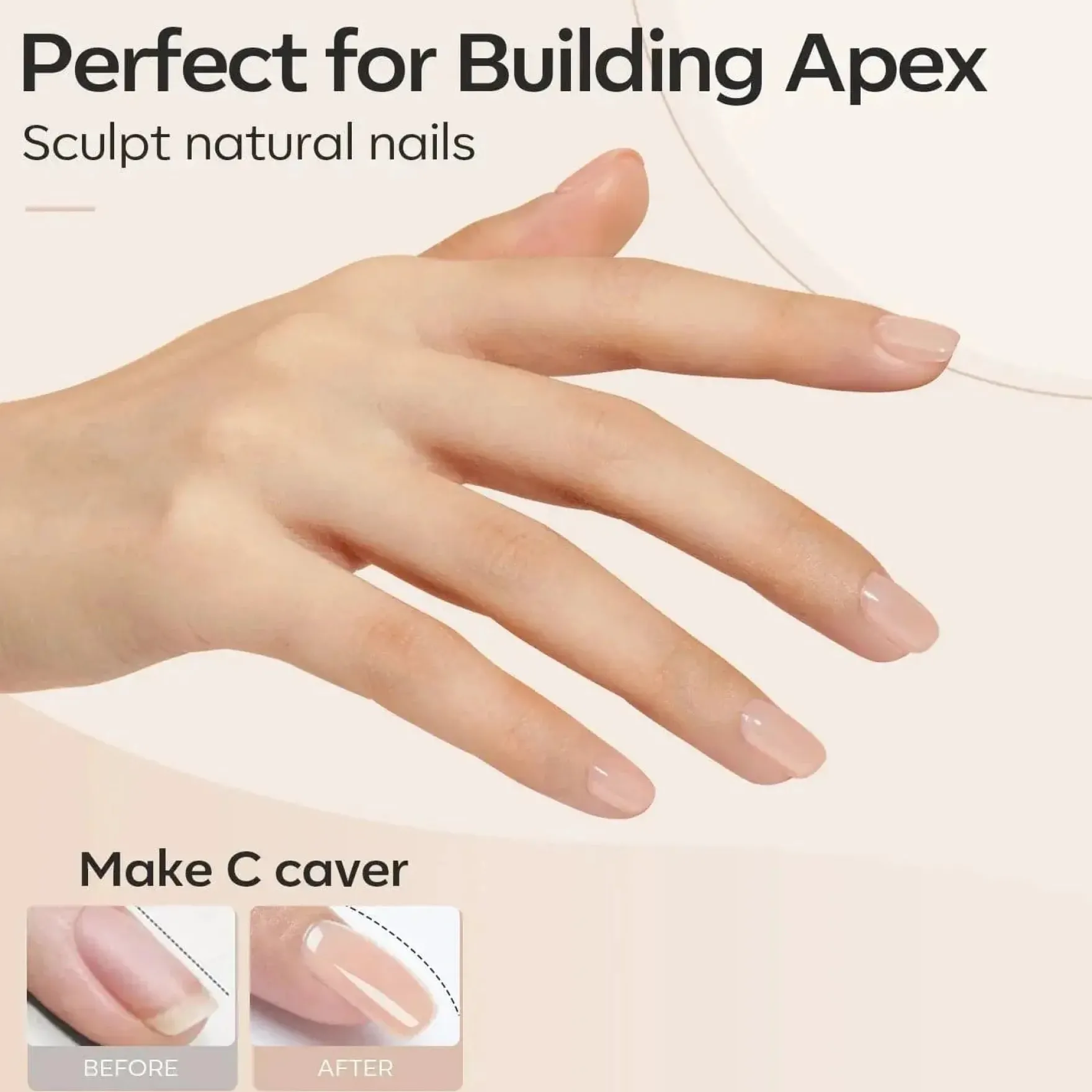 8-in-1 Builder Nail Gel Nude Brown