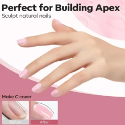 8-in-1 Builder Nail Gel Nude Pink Glitter