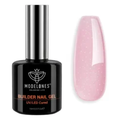 8-in-1 Builder Nail Gel Nude Pink Glitter