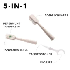 5-in-1 Tooth Brush Clean & Fresh Peppermint